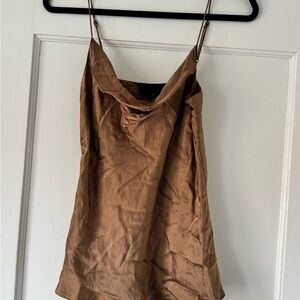 Elegant Brown Women's Tank Top